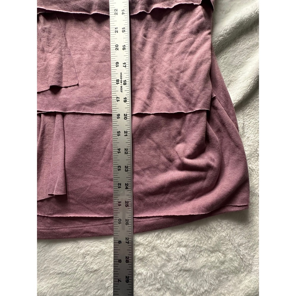 Talbots Woman Mauve Purple Tiered Ruffle Sleeveless Tank Top 3X New With Tags-21 - Picture 3 of 8
